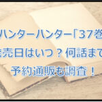 ハンターハンター最新刊「37巻」の発売日はいつ?何話まで?予約通販も調査!