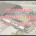 【日ハム新球場】使えない?なぜ?理由はファールゾーン(バックネット)距離規定違反?