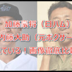 「加藤豪将」と「内藤大助」が似てる!画像で徹底比較してみた