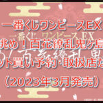 ワンピース百花繚乱鬼ヶ島一番くじロット買い予約!(2023年3月)取扱店はどこ?