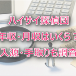 ハイサイ探偵団の年収・月収は?収入源・手取りも調査!