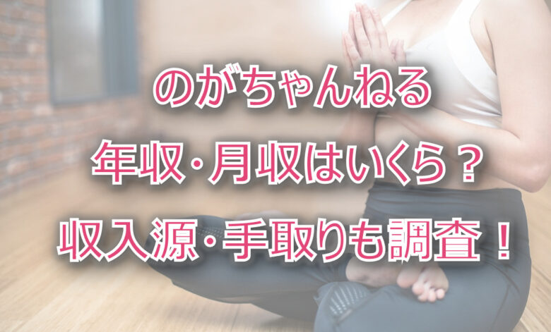 のがちゃんねるの年収・月収は？収入源・手取りも調査！