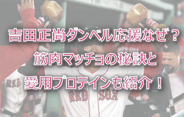 吉田正尚のダンベル応援はなぜ？筋肉マッチョの秘訣とプロテインも紹介！