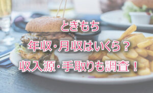 とぎもちの年収・月収は?収入源・手取りも調査!