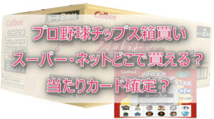 プロ野球チップス箱買いスーパーはどこ?サイン・ラッキーカード当たり確定?