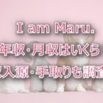 I am Maru.の年収・月収は?収入源・手取りも調査!