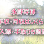 永野芽郁の年収・月収は?収入源・手取りも調査!