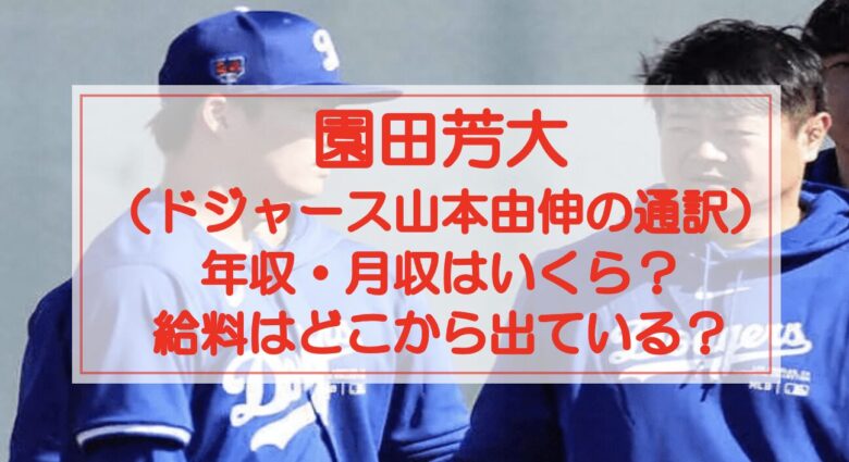 園田芳大の年収・月収はいくら？給料はどこから出ているかも調査！