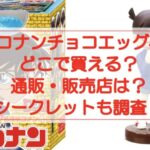 コナンチョコエッグ4はどこで買える?通販・販売店は?シークレットも調査!