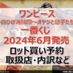 ワンピース白ひげ一番くじロット買い・アソート内訳!取扱店舗はファミマ!2024年6月